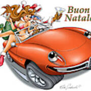 2009 Alfa Club Christmas Card Art Print