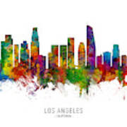 Los Angeles California Skyline #25 Art Print