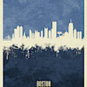 Boston Massachusetts Skyline #28 Art Print