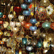 Exquisite Glass Lamps And Lanterns In The Grand Bazaar  #3 Art Print
