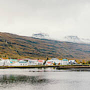 Fishing Village On The East Coast Of Iceland #3 Art Print
