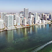 Miami Florida Cityscape Aerial Photo #5 Art Print