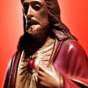 Plastic Figurine Of Jesus #3 Art Print