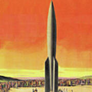 Rocketship #3 Art Print