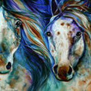 3 Wild Appaloosa Horses Art Print