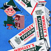 Wrigleys Spearmint Chewing Gum #3 Art Print