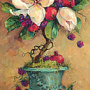 3770 Magnolia Cluster Topiary 2 Art Print