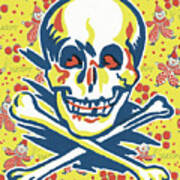 Skull And Crossbones #38 Art Print
