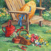 39137 Spring Garden Panel I Art Print