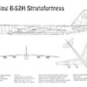B52 H Boeing Stratofortress  #101 Print 5x7 