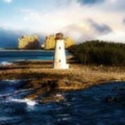 Bahamas Lighthouse With Resort #4 Art Print