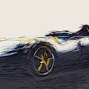 Ferrari Monza Sp1 Drawing #5 Art Print