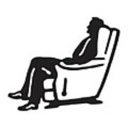 Man Relaxing In Chair #4 Art Print