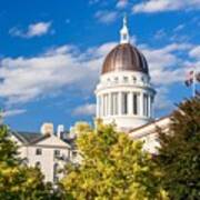 The Maine State House In Augusta #4 Art Print