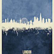 London England Skyline #49 Art Print