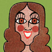 Smiling Woman #53 Art Print