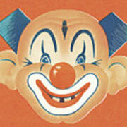Clown Face #6 Art Print