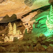 Pathway Underground Cave In Forbidden Cavers Near Sevierville Te #7 Art Print