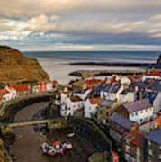 The Beautiful Fishing Village Of Staithes In England. #7 Art Print