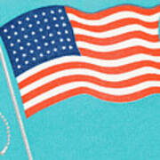 American Flag #8 Art Print