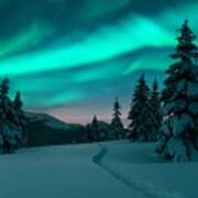Aurora Borealis. Northern Lights #8 Art Print