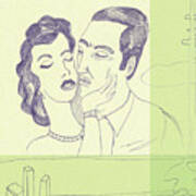 Couple Kissing #8 Art Print