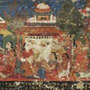 Detail From A Buddhist Manuscript Cover Art Print
