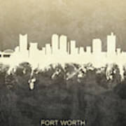 Fort Worth Texas Skyline #9 Art Print