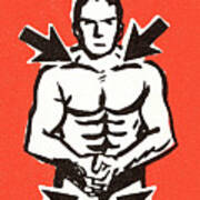 Muscle Man #9 Art Print