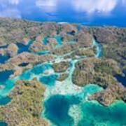 A Maze Of Limestone Islands Is Found Art Print