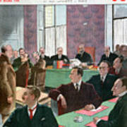 A Meeting Of The Board Of Enquiry, 1934 Art Print
