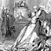 A Scene From Trial By Jury, 1875 Art Print