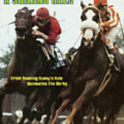 A Shining Halo Front-running Sunnys Halo Dominates The Derby Sports Illustrated Cover Art Print