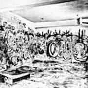 Abandoned Room In Psychiatric Hospital Kings Park Long Island Art Print