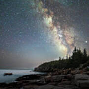 Acadia National Park Milky Way Art Print