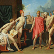 Achilles Receiving The Ambassadors Art Print