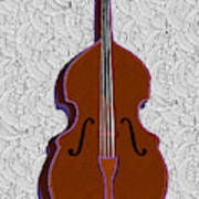Acoustic Bass Note Swing Art Print