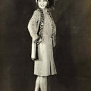Actress Nancy Carroll Modeling A Dress Art Print