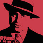 Al Capone Mugshot Pop Art Warhol Style Print Art Print