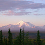 Alaska Mountain Sunset Art Print