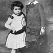 Albert And Maja Einstein As Children Art Print