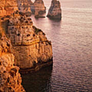 Algarve Coastline, Lagos, Portugal Art Print