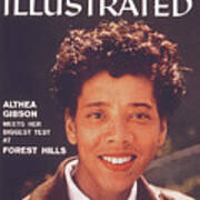 Althea Gibson, 1956 Us National Championships Sports Illustrated Cover Art Print