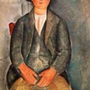 Amadeo Modigliani / 'the Young Farmer', 1918, Oil On Canvas. Art Print