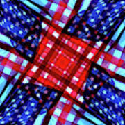 American Flag Kaleidoscope Art Print