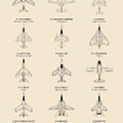 American Jet Fighter Aircraft Art Print