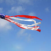 American Kite Flying In The Sky Art Print
