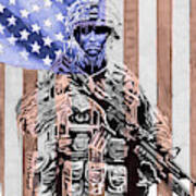 American Soldier Art Print