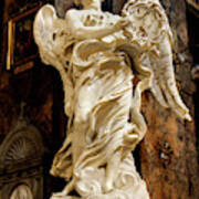 Angel With The Crown Of Thorns - Bernini Art Print