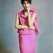 Anne St. Marie Wearing Bill Blass Art Print